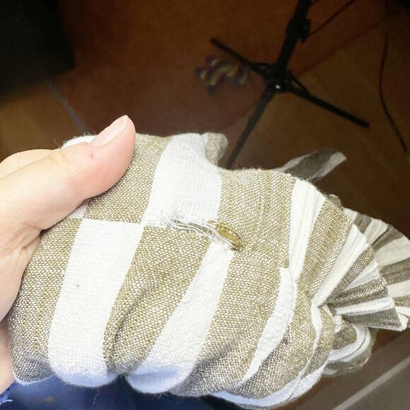 J.O.A Revolve Blue and White Stripe Linen Jumpsuit Sz S - Picture 11 of 11